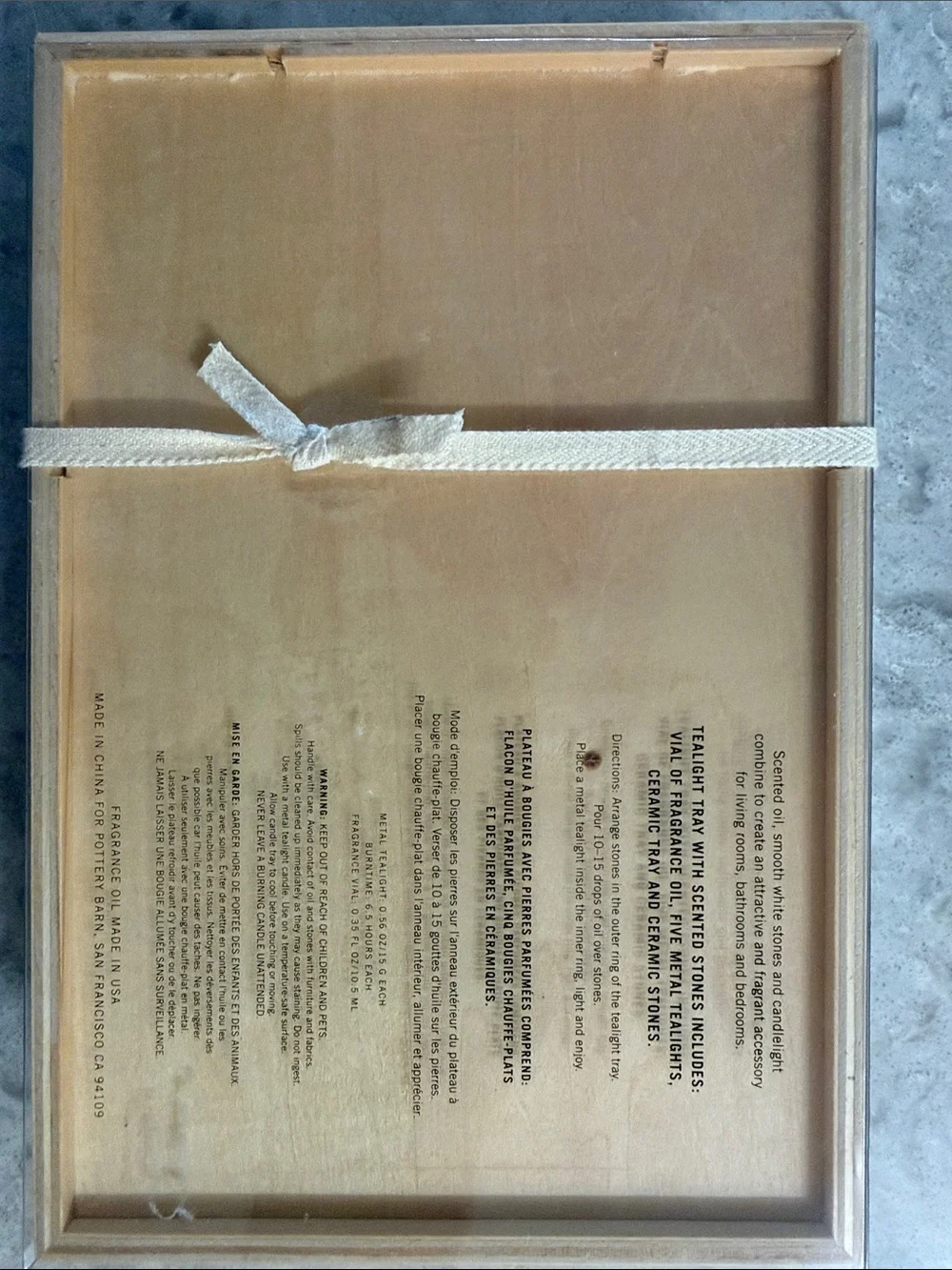 Pottery Barn new box